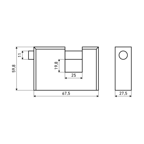 АЛЛЮР  ВС2-3-02С d11мм Замок навесной (36)