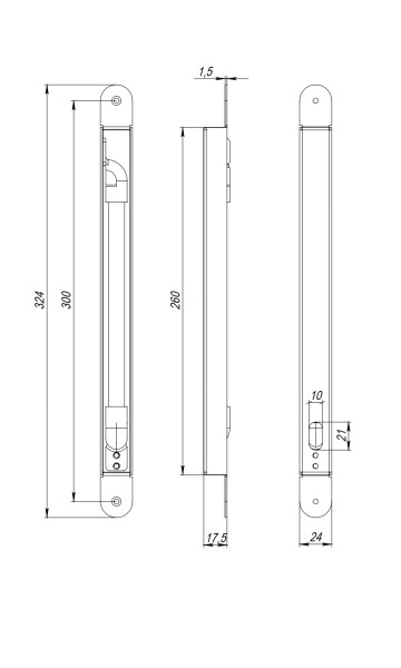 Гибкий кабель-переход 300х25 мм