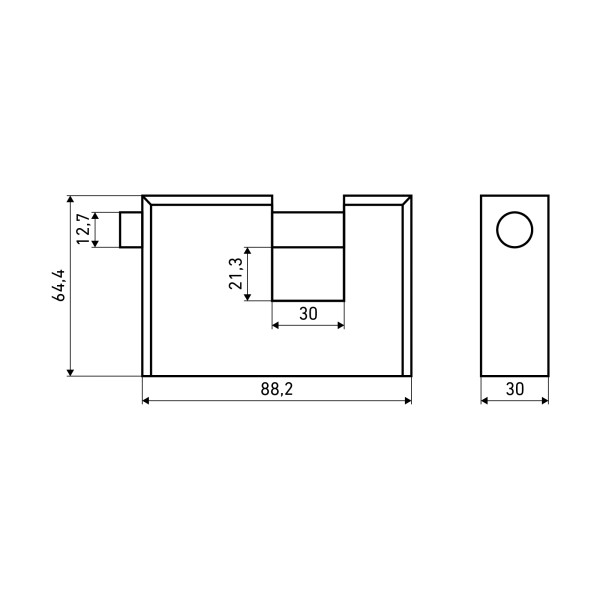 АЛЛЮР  ВС2-3С d13мм Замок навесной (24)