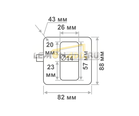 Замок навесной ЗН-404 (3 КЛ)