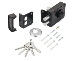 Д-град Зенит ЗН1-3-1 черный Замок накладной (16)