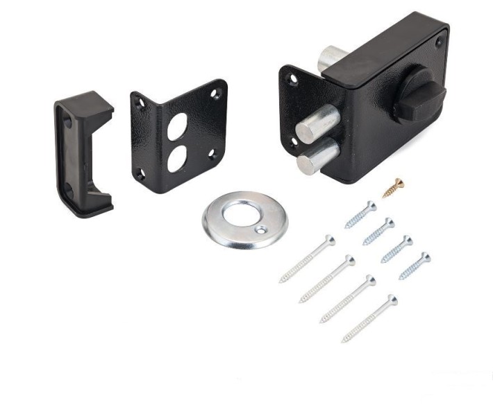 Д-град Зенит ЗН1-3-1 черный Замок накладной (16)