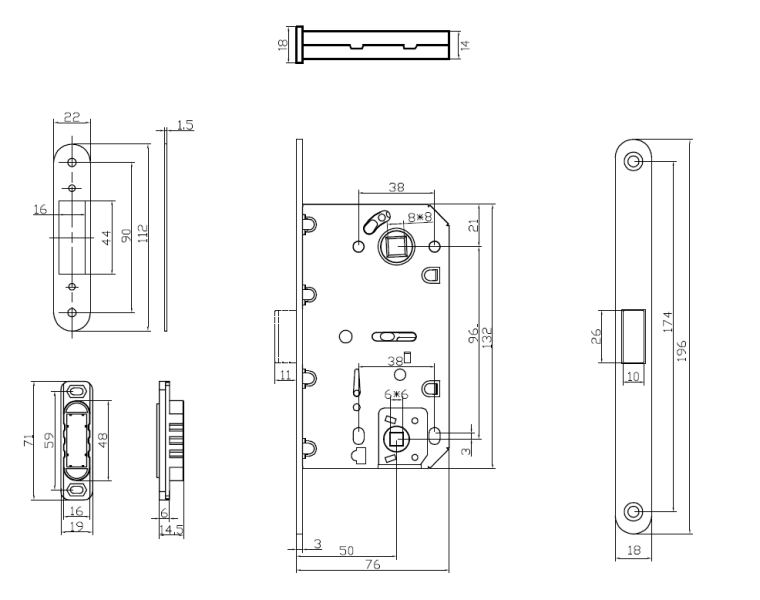 Защёлка магнитная dormakaba 950-M