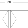АЛЛЮР 10х60 с/шайбой  капл. шарнир-петля под сварку (600,20;240,24)