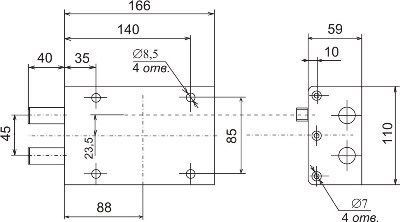 Сенат ЗНС 4-3 3кл б/о односторонний 116 Замок накладной тяж (6)