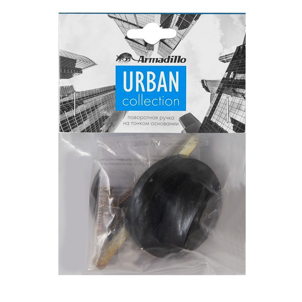 Ручка поворотная BK6.R.URS52 (WC-BOLT BK6 URS) BL-26 черный