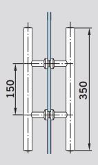 DORMA UNIVERSAL LIGHT Ручка-скоба двухсторонняя 350 мм