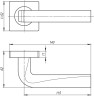 Ручка раздельная KEA SQ001-21ABL-18 темная медь