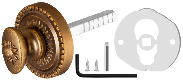 Ручка поворотная BKW8.R.CL55 (BKW8/CL) OB-13 античная бронза