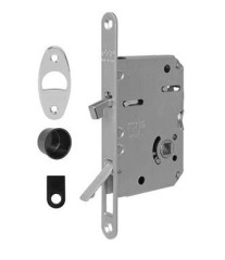 B08981.50.34 Защелка врезная WC для раздвижных дверей (матовый хром) SCIVOLA TRE