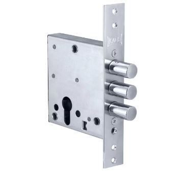 KALE 447 W/B хром б/о б/накл без ЦМ без/упак. Замок врезной (20)