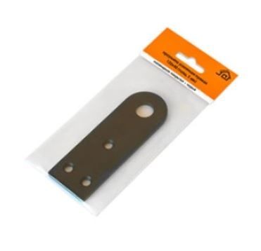 Домарт Проушина усиленная прямая 120*40 (толщ. 5мм) черный d 15мм (50)