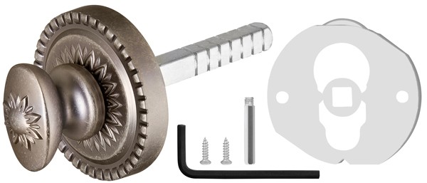 Ручка поворотная BKW8.R.CL55 (BKW8/CL) AS-9 античное серебро