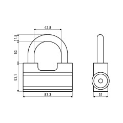 АЛЛЮР  ВС2-7С d12мм Замок навесной (24)