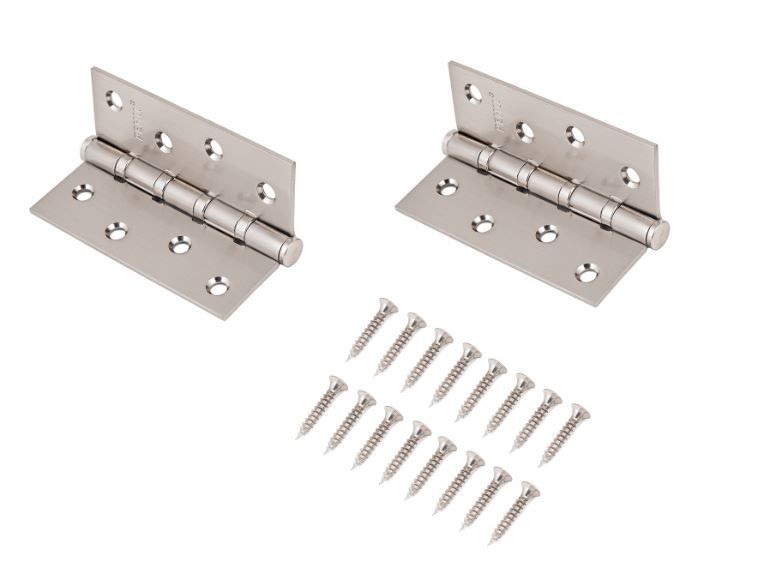 RENZ 100-4BB FH SN 4 подш мат никель 100*75 Петля дверная 2 шт (50;1!!!)