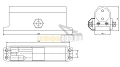 Доводчик дверной Apecs DC-20.4/1050/100-A1