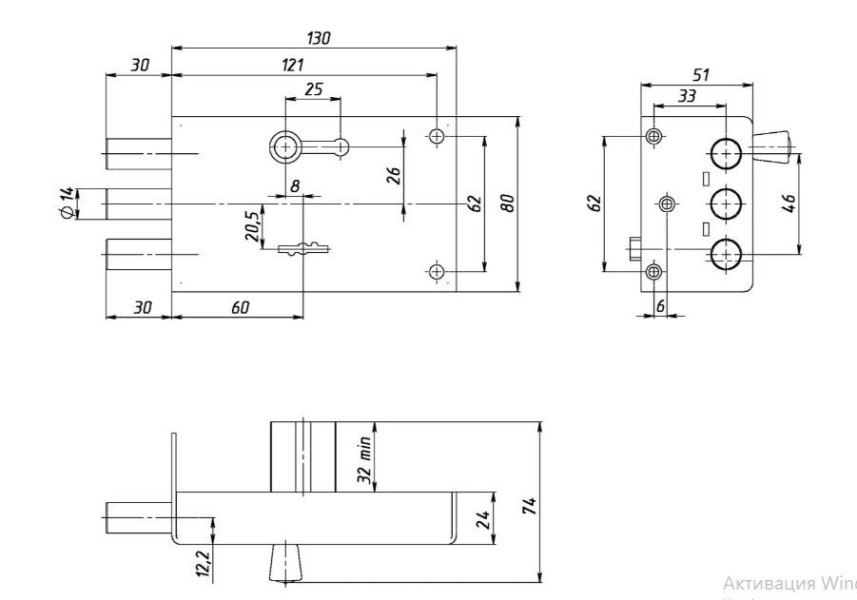 Сенат ЗНС3-5 3кл б/о Соболь 128 Замок накладной (10)