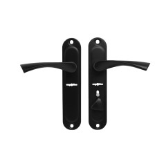 АЛЛЮР 03S BL L лев. для сувальдных замков м/о 42 мм Комплект ручек (20)