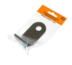 Домарт Проушина усиленная угловая 40*85*40  (толщ. 5мм) черный  d 15мм (50)