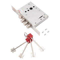 Рязань G 9-6 Э ( КЛЮЧ 117 мм ) &quot;BORDER&quot; 87348 Замок врезной тяж (12)