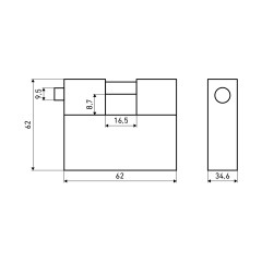 АЛЛЮР  ВС2-8С d10мм Замок навесной (24)