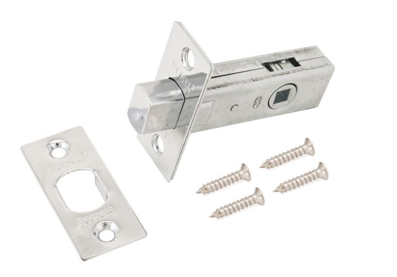 Задвижка RENZ L-BK 45 С хром 6 мм без ручек (100,20)