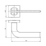 Ручка раздельная K.JK51.SPLINE (SPLINE JK) SN/CP-3 матовый никель/хром