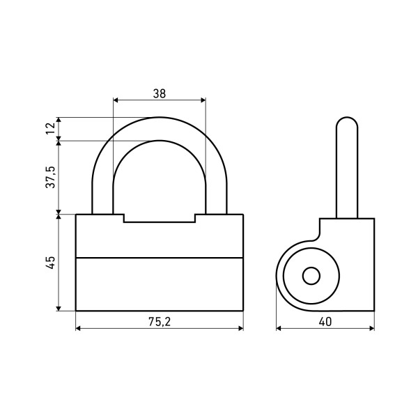 АЛЛЮР  ВС2-9С d12мм Замок навесной (24)