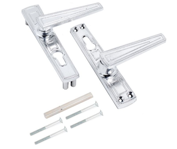 Зенит РФ1-55.01 хром к замку ЗВ 4-3.01 Комплект ручек (20)