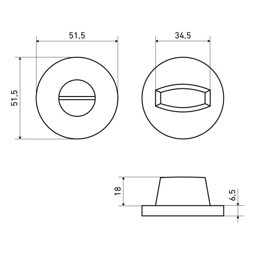 Сантехническая завертка к ручкам АЛЛЮР АРТ BK-R9 SC(0190) мат.хром (100,10)