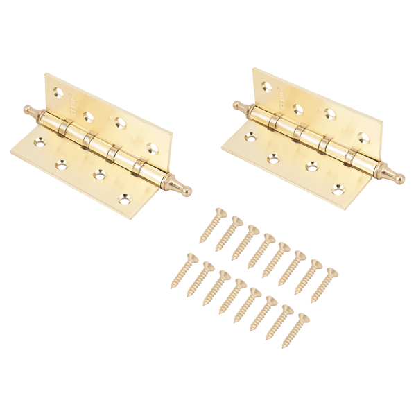 RENZ 100-4BB СH SB 4 подш коронка мат латунь 100*75 Петля дверная 2 шт (50;1!!!)