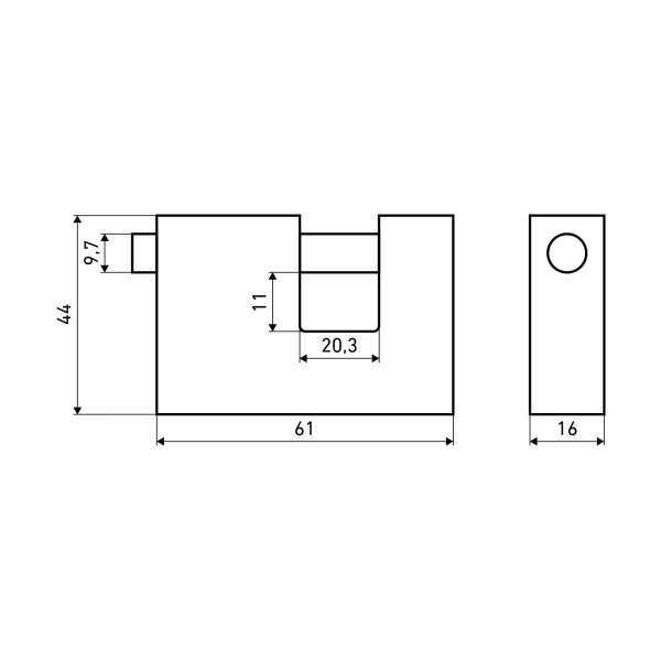 АЛЛЮР  ВС1Ч-760 d10мм Замок навесной (72,6)