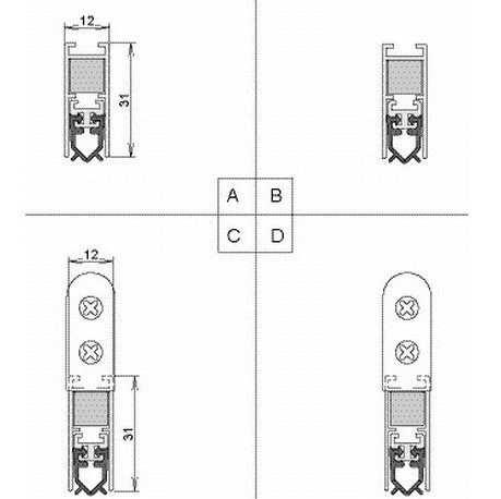 Пороги автоматические Athmer Isolporte Standard Silicone single