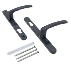 ЛДМ FURAL 92.70.25.02.7016 антрацит.с пружин. м/о 92 "под пальчики" для узкопроф.Компл. ручек (25)