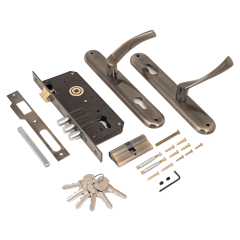 АЛЛЮР 0203 AB ст.бронза Замок врезной с/руч (10)