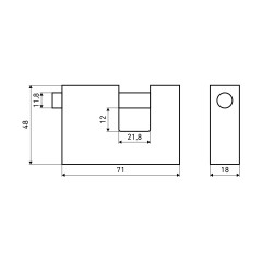 АЛЛЮР  ВС1Ч-770 d12мм Замок навесной (36,6)