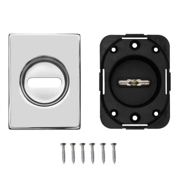 Накладка на сувальдный замок ESC.S-auto.RL/U/K.477 СР-8 хром