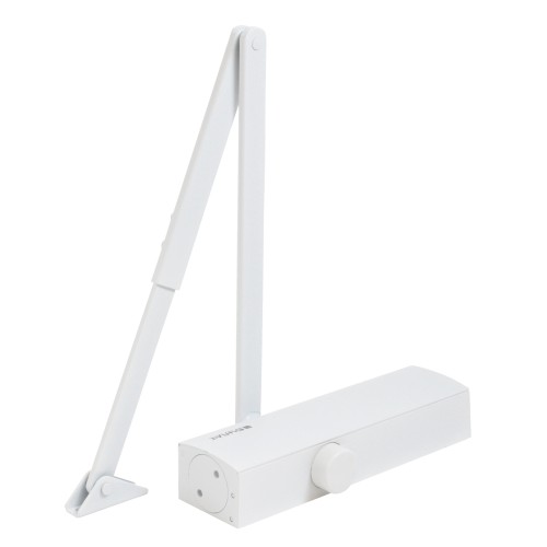БУЛАТ Доводчик дверной PROFI (ПРОФИ) ДД 802/5 B-W (25-120 кг) белый, морозостойкий (10)