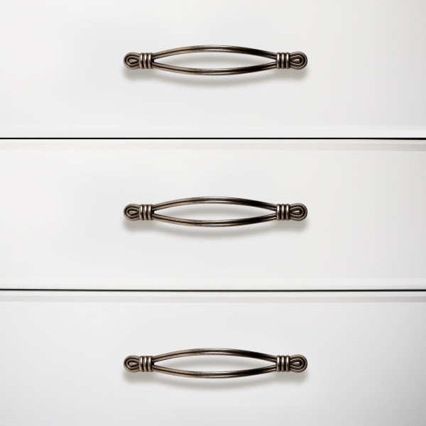 StahlBuro C2510-128 2шт., AS состаренное серебро. Ручка-скоба мебельная (10, 100)