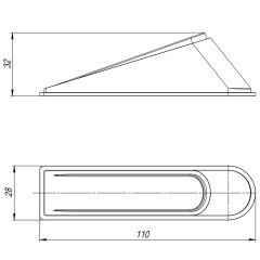 Фиксатор двери DSF-110 серый