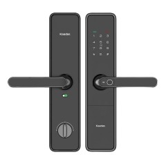 Замок врезной электронный к с ручкой Kaadas S500-5W с отпечатком пальца, с WiFi, черный