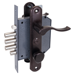 Герион &quot;Эталон РЗТ&quot; Левый с ручками с/т ЗЩ ЗД 5кл Замок врезной тяж.(10)