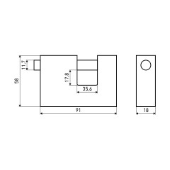 АЛЛЮР  ВС1Ч-790 d12мм Замок навесной (24,6)