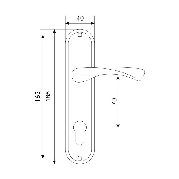 АЛЛЮР 103-1 70 мм GP золото Комплект ручек (20)