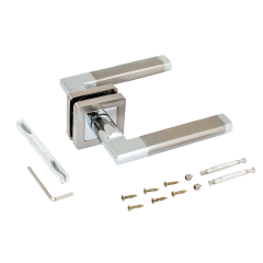 АЛЛЮР АРТ &quot;ВЕНСАН&quot; SN/CP (2682) мат.никель/хром Комплект ручек (20)