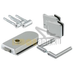 DORMA ROUND: 2 петли, 1 замок без запирания, 1 нажимная ручка, 2 оси под деревянную раму.