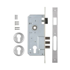 Корпус врезного замка с защёлкой 152/3MR (45 mm) w/b (никель)