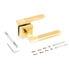 АЛЛЮР АРТ &quot;ВЕНСАН&quot; SB/PB (2676) мат.золото/золото Комплект ручек (20)