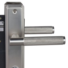 БУЛАТ ЗВ4-1.02.08 ФЕРОНА матовый никель 5 перф.кл. Замок врезной с/руч (12)