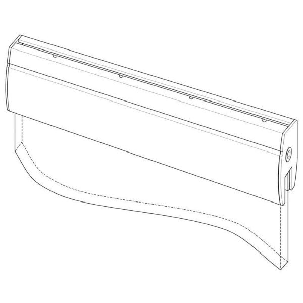 Зажимная шина стекла10-12мм ES200 длина 1500мм без обработки dormakaba